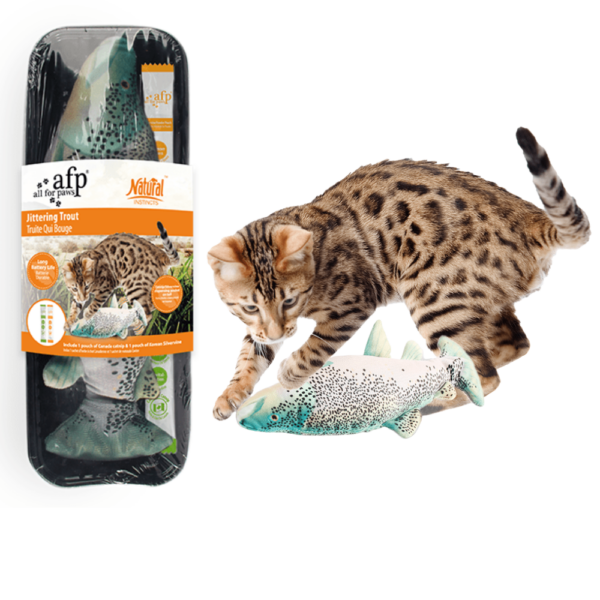 Juguete Gato Natural Instinct - Trucha (Cargador Usb)