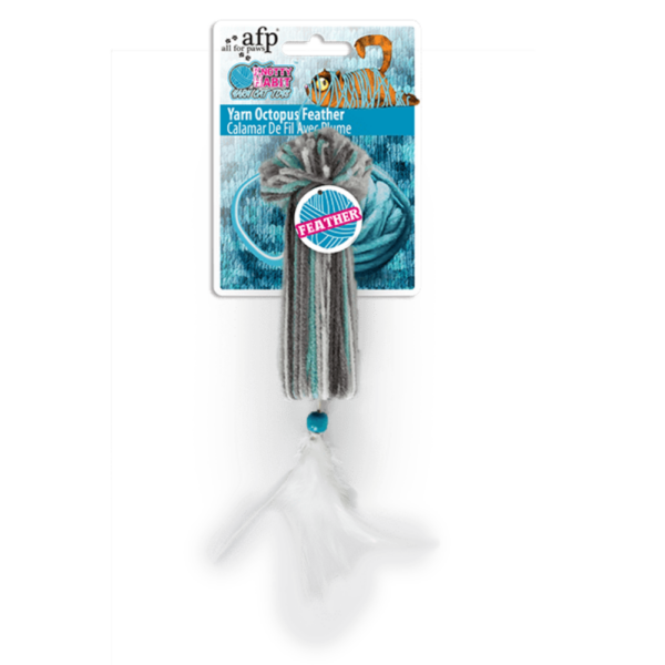 Juguete Gato Knotty Habit - Yarn Squid Feather