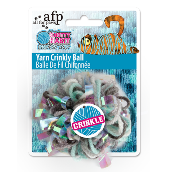 Juguete Gato Knotty Habit - Yarn Crinkly Ball