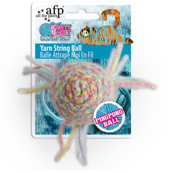 Juguete Gato Knotty Habit - Yarn String Ball