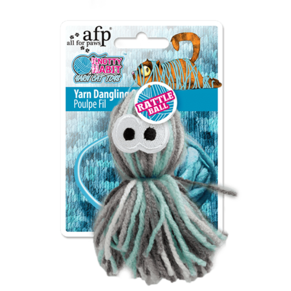 Juguete Gato Knotty Habit - Yarn Dangling Octopus