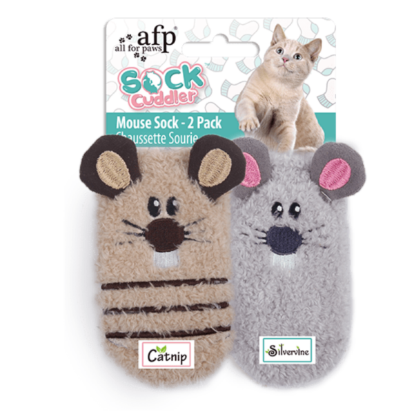 Juguete Gato Mouse Sock - 2 Pack