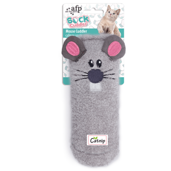 Juguete Gato Sock Mouse Cuddler