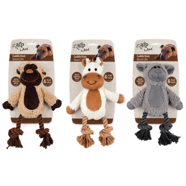 Juguete Perro Lamb Cuddle Knot (Mono/Oveja/Caballo)