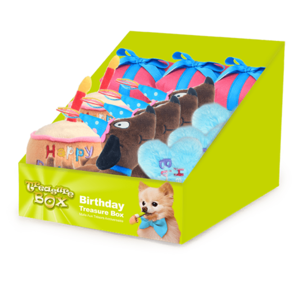 Juguete Perro Birthday Treasure Box (Caja 24 Pcs)