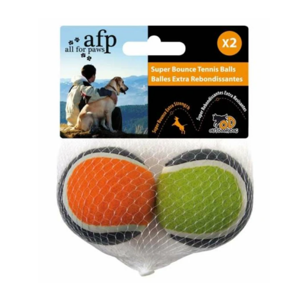 AFP Juguete Perro Pelotas Tennis Outdoor 2 Und