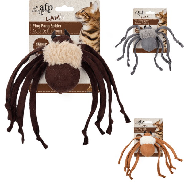 Juguete Gato Araña Lamb (Marron/Gris/Beige)