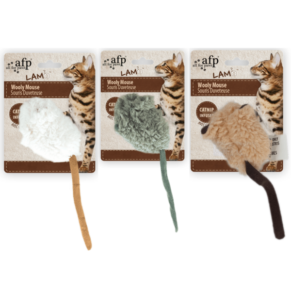 Juguete Gato Raton Lamb Con Sonido (Marron/Gris/Beige)