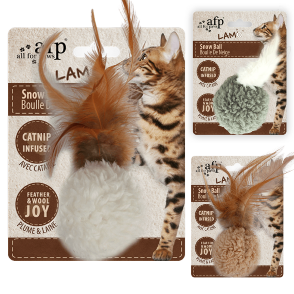 Juguete Gato Snow Ball Lamb (Marron/Gris/Beige)