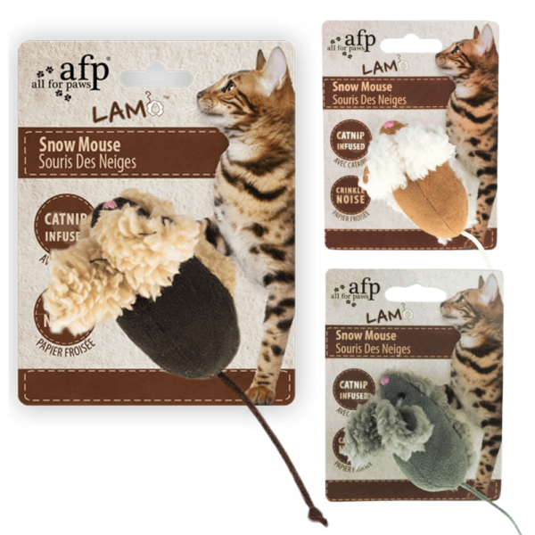 Juguete Gato Snow Mouse Lamb (Marron/Gris/Beige)