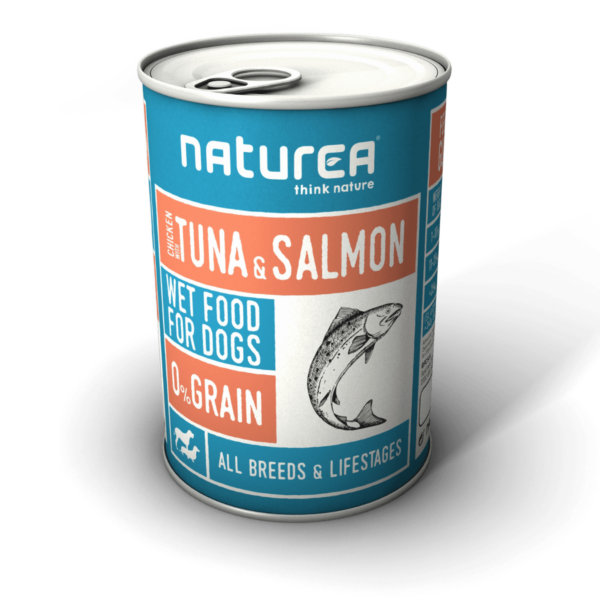 Naturea Wetfood Perro Pollo Fresco con Atún y Salmón