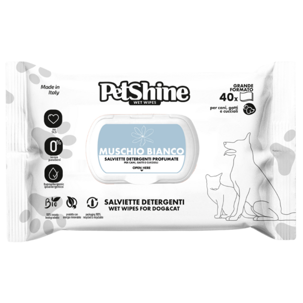 Petshine Toallitas Olor White Musk - 40 Und