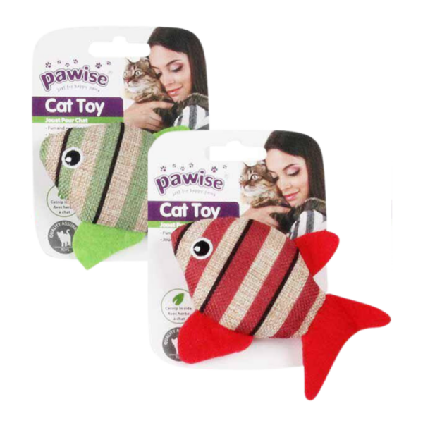 Juguete Gato Striped Cat - Pez (Colores Surtidos)