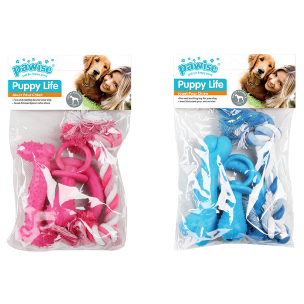 Juguete Perro Set Cachorro Dental Rosa